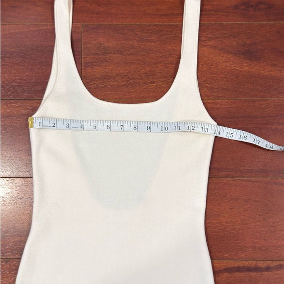 Meshki Off-White Scoop Neck Ribbed Maxi Dress - Picture 11 of 16